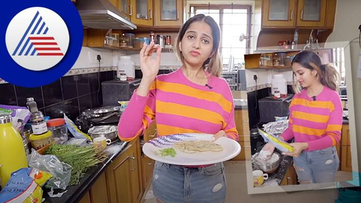 Niveditha Gowda trolled for trying akki roti recipe at home vcs Niveditha Gowda trolled for trying akki roti recipe at home vcs