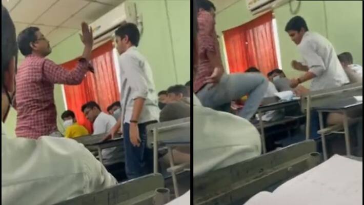 Teacher suspended for cruelty to student in Andhra Pradesh Teacher suspended for cruelty to student in Andhra Pradesh