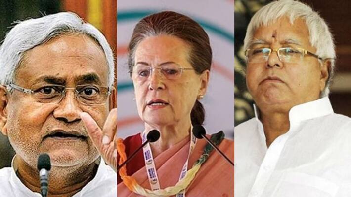 bihar cm nitish kumar and rjd chief lalu prasad yadav meets congress president sonia gandhi bihar cm nitish kumar and rjd chief lalu prasad yadav meets congress president sonia gandhi