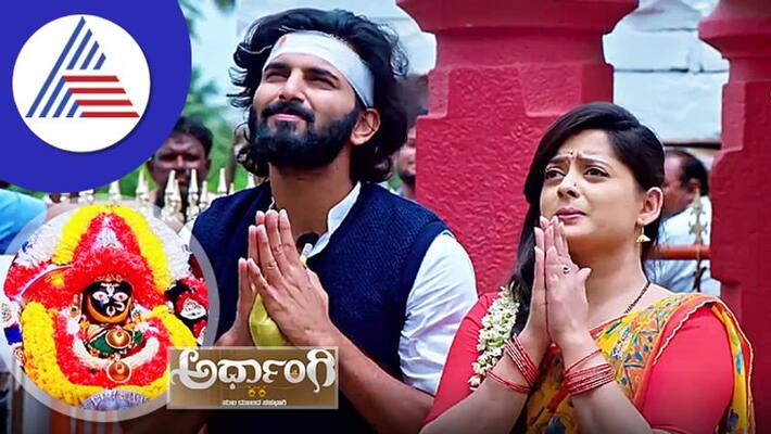 In Ardhangi serial Diganth and Adithi visited Banashankari Temple In Ardhangi serial Diganth and Adithi visited Banashankari Temple