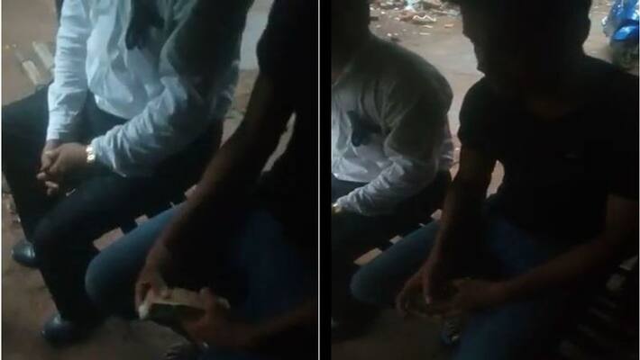 dumka crime news cyber cell police constable taking bribe video goes viral asc dumka crime news cyber cell police constable taking bribe video goes viral asc
