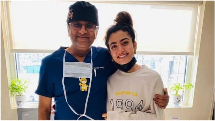 Pushpa Actress Rashmika Mandanna Consults Top Orthopedist In Hyderabad sgk Pushpa Actress Rashmika Mandanna Consults Top Orthopedist In Hyderabad sgk