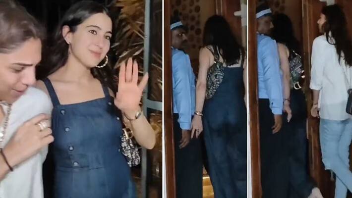 Sara Ali Khan Gets Trolled For Touching Security Guard Impropriety In Drunk GGA Sara Ali Khan Gets Trolled For Touching Security Guard Impropriety In Drunk GGA
