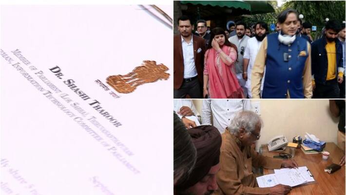 Shashi Tharoor not backing down from the Congress president election, has bought the ticket Shashi Tharoor not backing down from the Congress president election, has bought the ticket