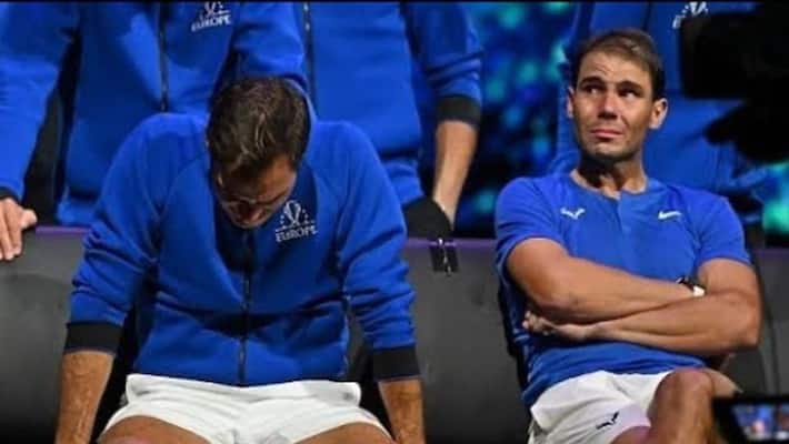 Virat Kohli shares image of Rafael Nadal crying for Roger Federer Virat Kohli shares image of Rafael Nadal crying for Roger Federer