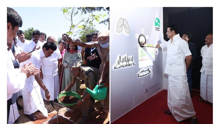 Tamil Nadu Green Mission inaugurated by CM Stalin today Tamil Nadu Green Mission inaugurated by CM Stalin today