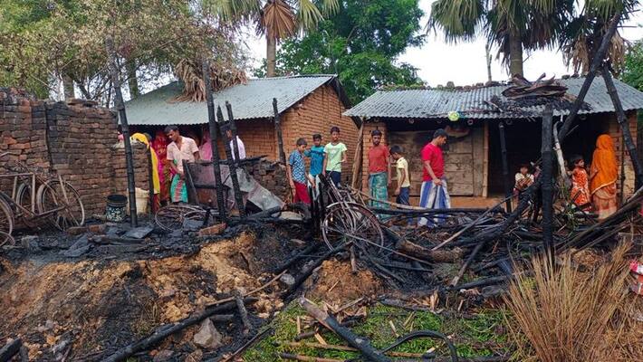 pakur accident news fire in a house father son and cattle died asc pakur accident news fire in a house father son and cattle died asc