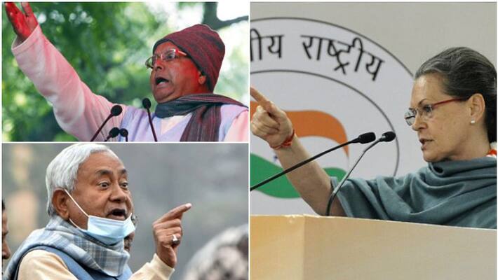 Nitish Kumar, Lal Prasad Yadav meet Sonia Gandhi after six years Nitish Kumar, Lal Prasad Yadav meet Sonia Gandhi after six years