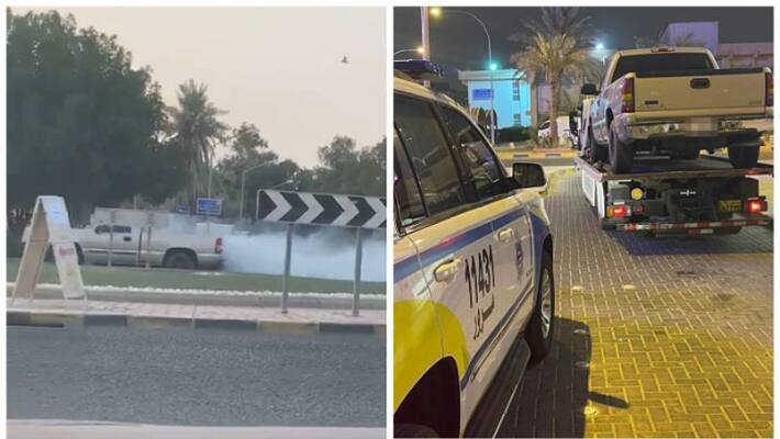Vehicle taken into custody after a video clip of reckless driving went viral on social media Vehicle taken into custody after a video clip of reckless driving went viral on social media