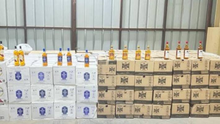 Alcoholic beverages seized from a site for expats in Muscat Governorate Alcoholic beverages seized from a site for expats in Muscat Governorate