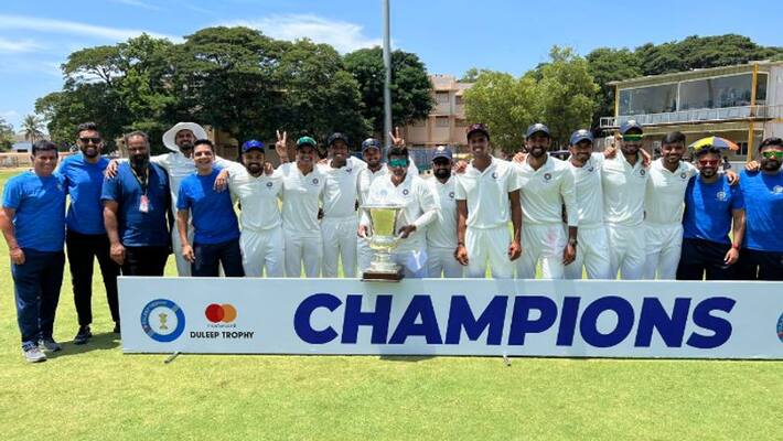 West Zone Beat South Zone by 294 Runs in Duleep Trophy Final 2022 West Zone Beat South Zone by 294 Runs in Duleep Trophy Final 2022