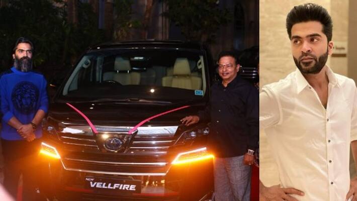 Producer Ishan K Ganesh Car Gifts To Hero Simbu Producer Ishan K Ganesh Car Gifts To Hero Simbu