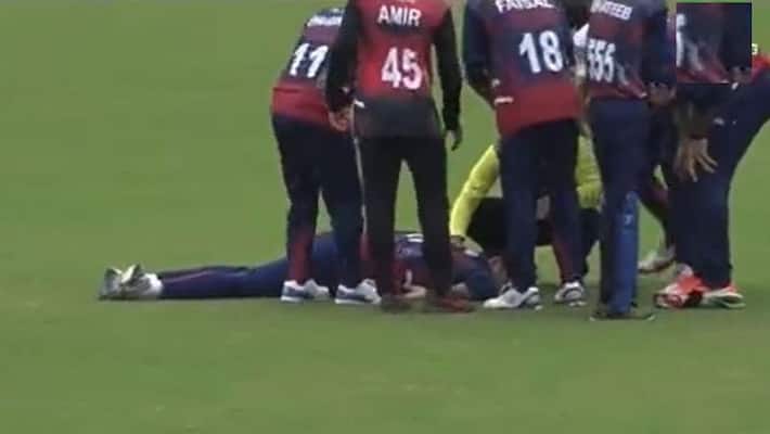Pakistan Corporate League Cricketer Usman Shinwari Dies Due to massive Heart Attack during live match ckm Pakistan Corporate League Cricketer Usman Shinwari Dies Due to massive Heart Attack during live match ckm