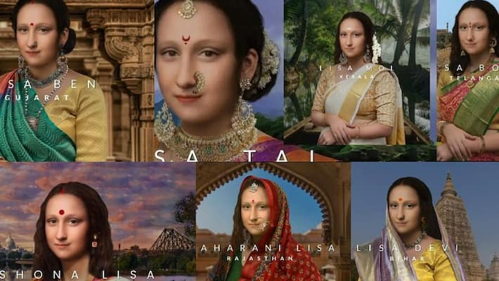 twitter user created indian looking monalisa, 16th centuries great art and put name her statewise akb twitter user created indian looking monalisa, 16th centuries great art and put name her statewise akb