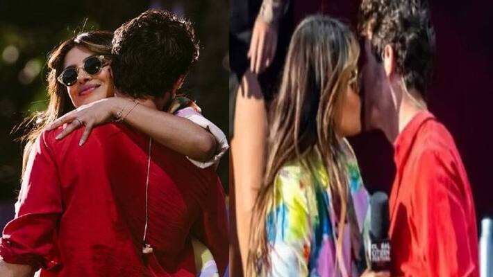 Priyanka Chopra showered her husband with kisses at the Global Festival, The video is going viral! Priyanka Chopra showered her husband with kisses at the Global Festival, The video is going viral!