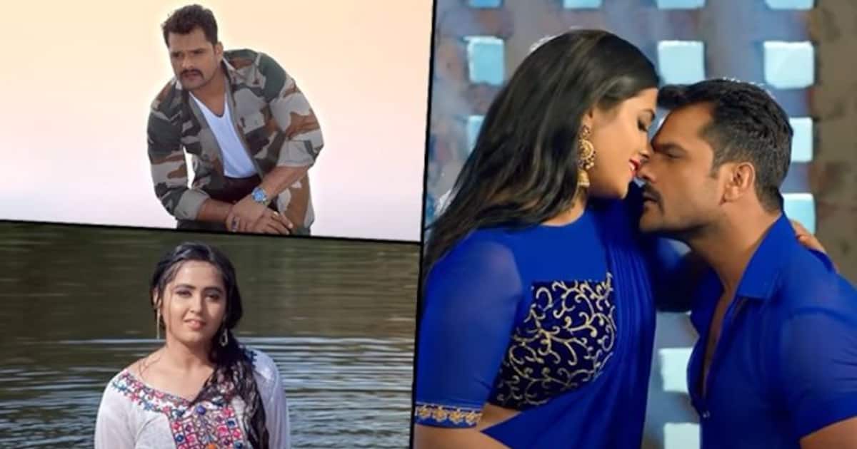 SEXY Bhojpuri Video Kajal Raghwani And Khesari Lal Yadav S Hot Romantic Song Goes Viral WATCH