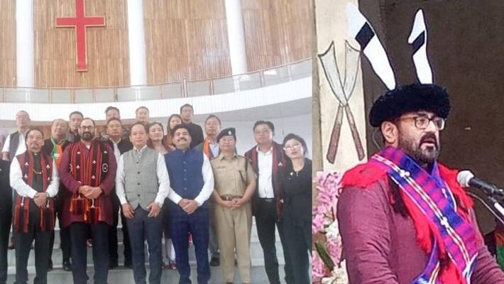 In a first in four decades, an Union Minister MoS Rajeev Chandrasekhar visits Zunheboto, a Nagaland District In a first in four decades, an Union Minister MoS Rajeev Chandrasekhar visits Zunheboto, a Nagaland District