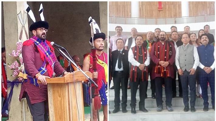 Union Minister Rajeev Chandrasekhar visits remote Zunheboto district of Nagaland Union Minister Rajeev Chandrasekhar visits remote Zunheboto district of Nagaland