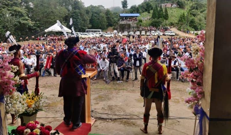 Union Minister Rajeev Chandrasekhar visits remote Zunheboto district of Nagaland