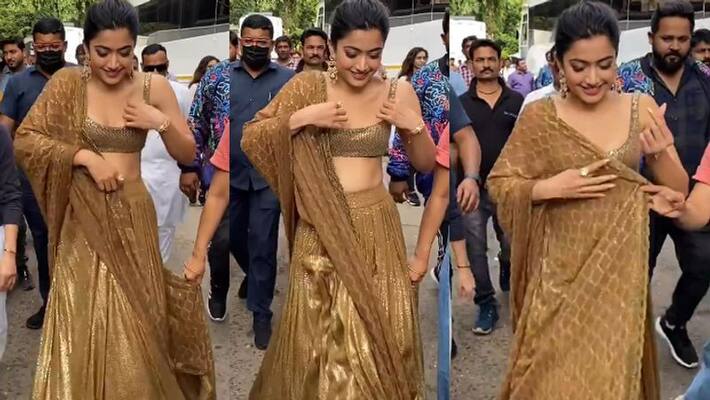 Goodbye Fake Rashmika Mandanna became victim of Oops moment, Video Viral GGA Goodbye Fake Rashmika Mandanna became victim of Oops moment, Video Viral GGA
