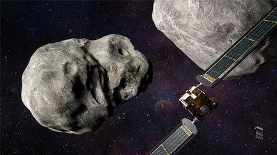 nasas dart spacecraft hits target asteroid in first planetary defense test ash 