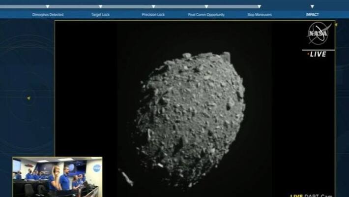NASA Strikes Asteroid defense test its space craft Double Asteroid Redirection Test apa NASA Strikes Asteroid defense test its space craft Double Asteroid Redirection Test apa