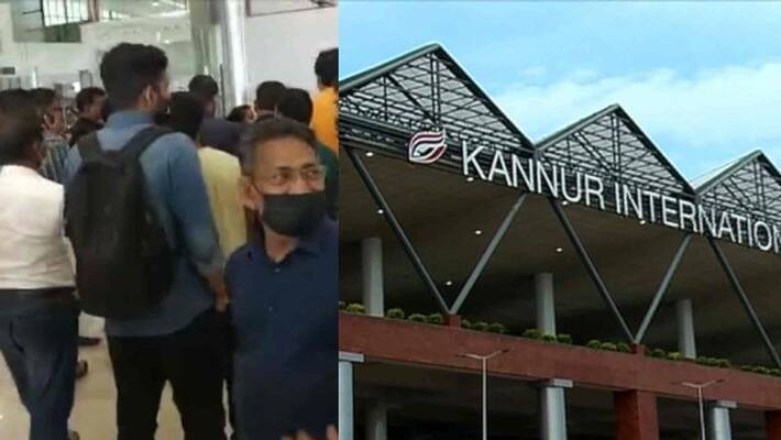Air India flight not departing even after 24 hours, Passengers protest in Kannur Air India flight not departing even after 24 hours, Passengers protest in Kannur