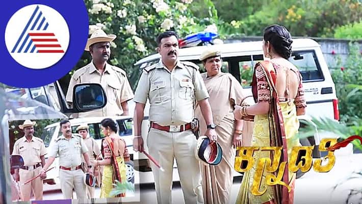 In Kannadathi serial Bhuvi went Police station In Kannadathi serial Bhuvi went Police station