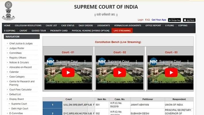 In first, Supreme Court live-streams constitution bench proceedings; Maharashtra political crisis, EWS quota on list - adt In first, Supreme Court live-streams constitution bench proceedings; Maharashtra political crisis, EWS quota on list - adt