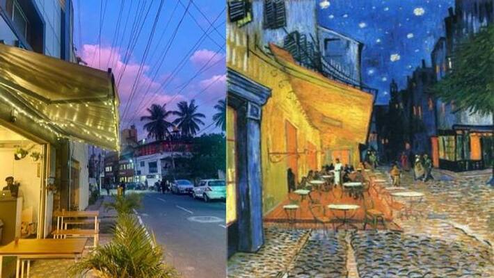 cafe like Van Gogh's Painting baffled social media cafe like Van Gogh's Painting baffled social media