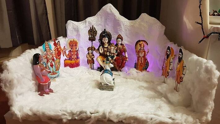 Chennai women makes kailayam setup in her home Chennai women makes kailayam setup in her home