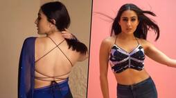 Sara Ali Khan has a Poo Bani Parvati moment changes from bralette jeans to ombre saree drb