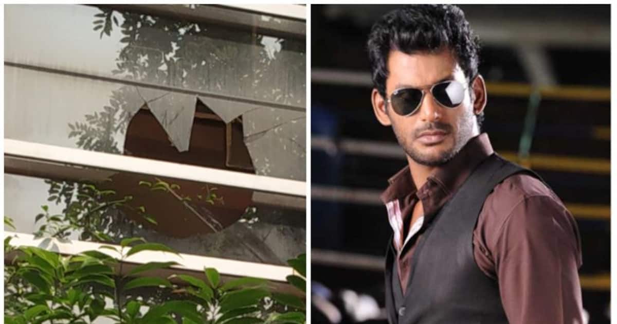 Actor Vishal house attacked மர்மநபர்களால் தாக்கப்பட்ட நடிகர் விஷாலின் ...