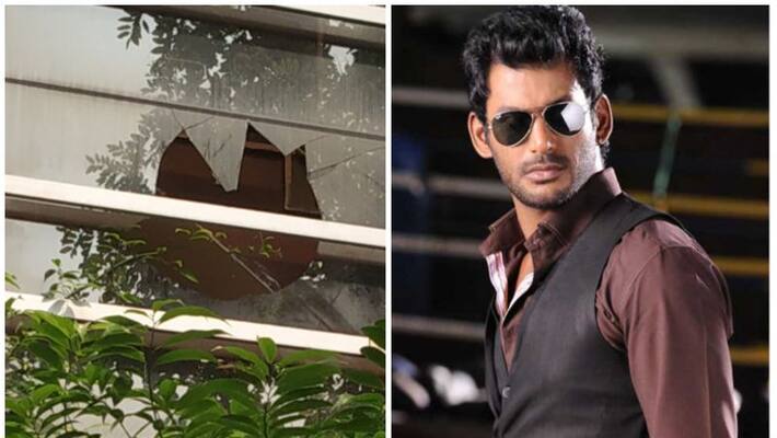 unknown persons attacked hero vishal house unknown persons attacked hero vishal house