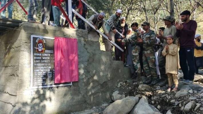 Army Constructs Friendship Bridge In Kashmir Ramban Army Constructs Friendship Bridge In Kashmir Ramban