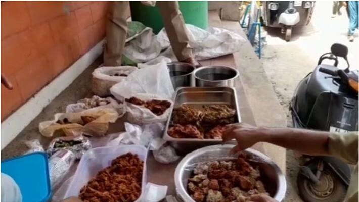 health squad seized stale food from koduvally health squad seized stale food from koduvally