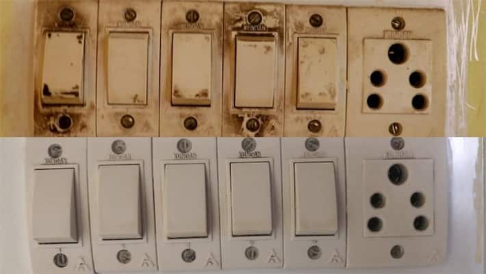 Diwali cleaning hacks how to clean dirty switch boards, try this hack dva Diwali cleaning hacks how to clean dirty switch boards, try this hack dva