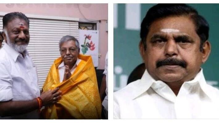 Met Panruti Ramachandran in Chennai and congratulated OPS Met Panruti Ramachandran in Chennai and congratulated OPS