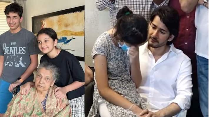 mahesh babu comforted sitara cried after her grandmother death mahesh babu comforted sitara cried after her grandmother death