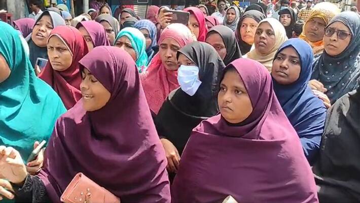 PFI ban...Muslim Women protest in coimbatore PFI ban...Muslim Women protest in coimbatore