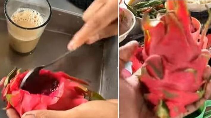 special tea recipe which is made of dragon fruit extract special tea recipe which is made of dragon fruit extract