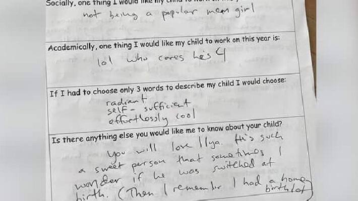 mothers hilarious answers to sons teacher goes viral in internet mothers hilarious answers to sons teacher goes viral in internet