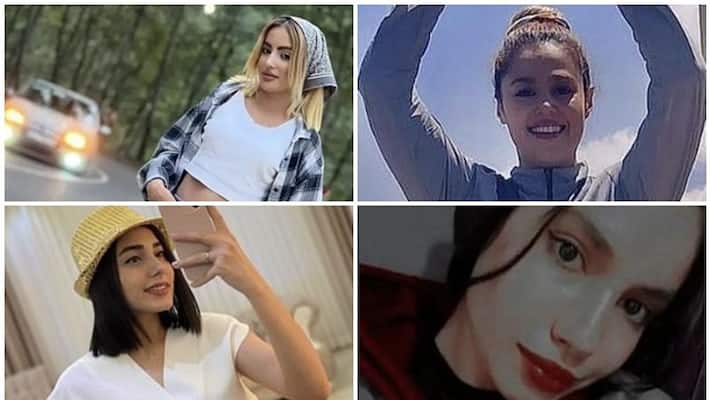 justice for Mahsa Amini Four Women Protesters Shot Dead Soleimani Khamenei Posters Set Ablaze san justice for Mahsa Amini Four Women Protesters Shot Dead Soleimani Khamenei Posters Set Ablaze san