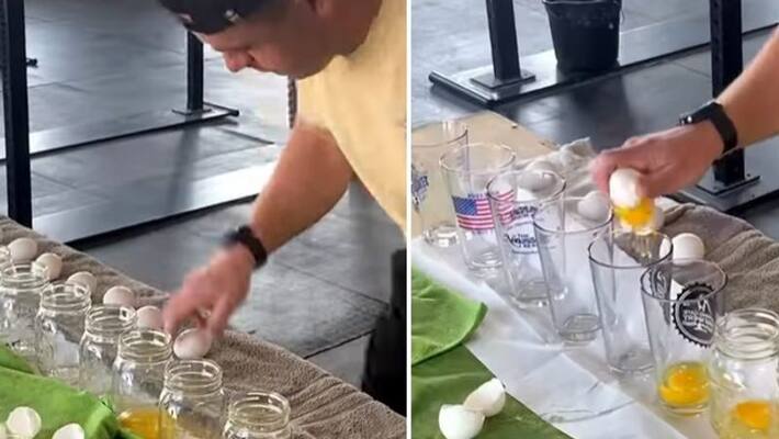 man owns guinness world record for breaking eggs within short time but internet teases this man owns guinness world record for breaking eggs within short time but internet teases this