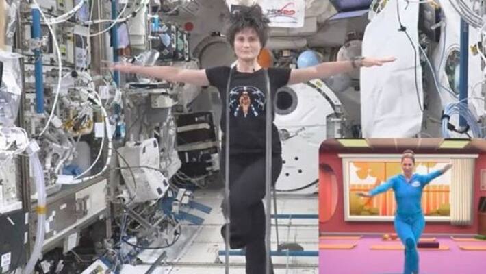 video of Astronaut Samantha Cristoforetti Does Yoga In Space apa video of Astronaut Samantha Cristoforetti Does Yoga In Space apa