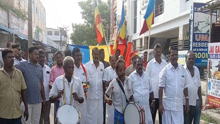 PMK Conducted protest against Electricity Board for transformer issue PMK Conducted protest against Electricity Board for transformer issue