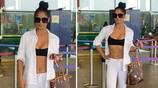 Poonam Pandey trolled for her airport look in tight black bralette AKA