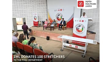 Ziqitza Healthcare Limited donates 100 stretchers to the PHSC Department