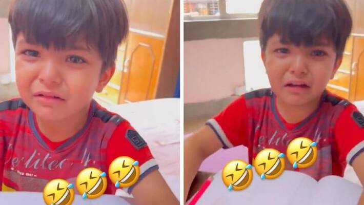 Little boy not liking to do home work crying with mom video goes viral akb Little boy not liking to do home work crying with mom video goes viral akb