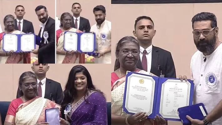 The 68th National Film Awards were distributed surya ajay devgan aparna balamurali biju menon The 68th National Film Awards were distributed surya ajay devgan aparna balamurali biju menon